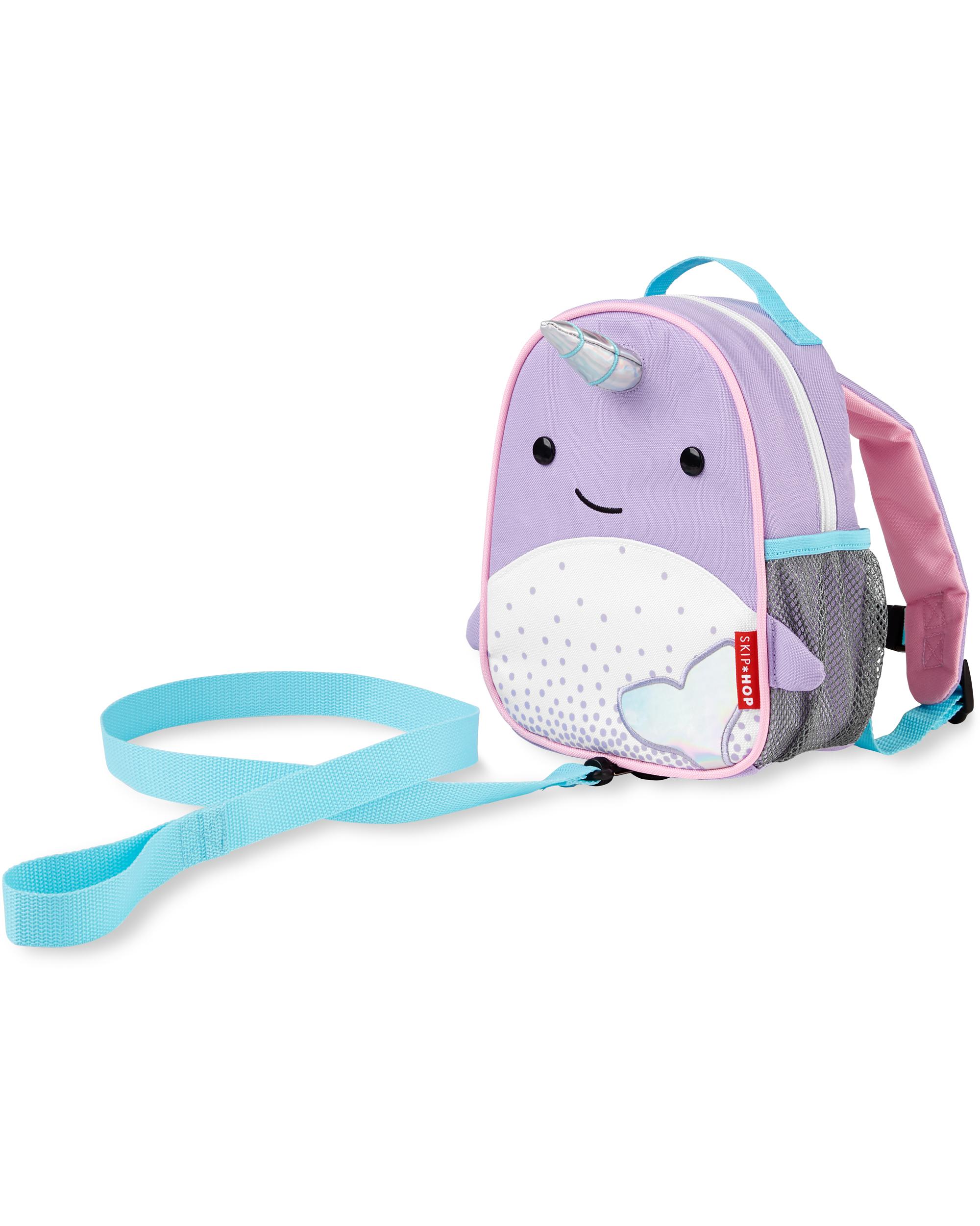 Skip Hop Zoo Mini Backpack with Safety Harness -Narwhal