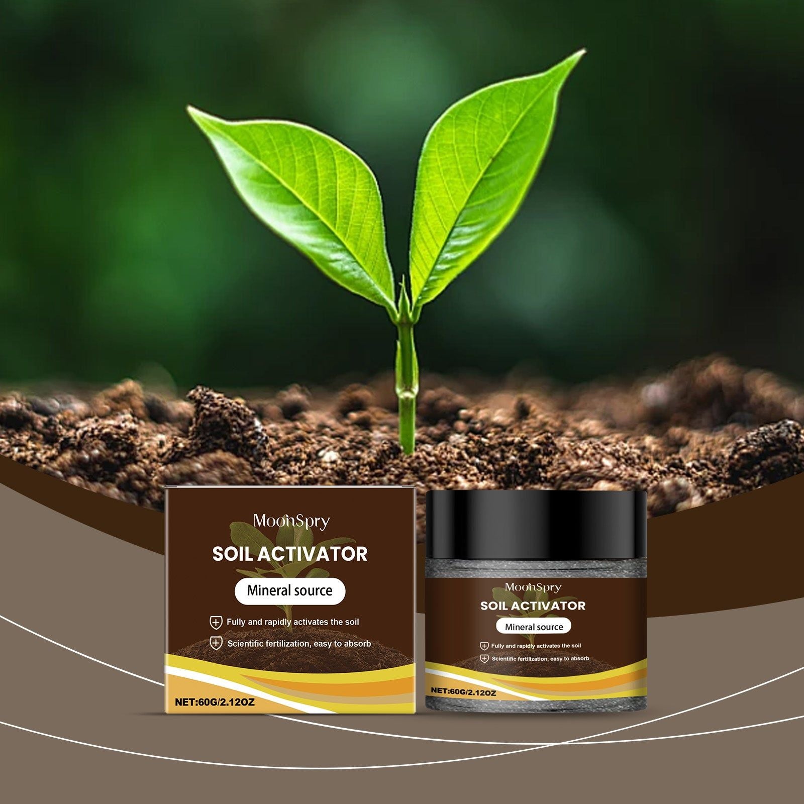 Boost Plant Growth with Soil Activator, Rooting, Fertilizer, Organic, Soil Health ,60g