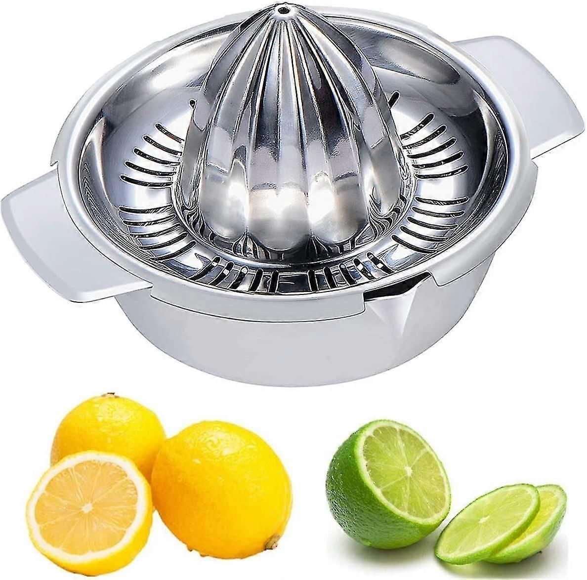 Citrus Lemon Orange Juicer Manual Squeezer Stainless Steel 304 Robust Hand Juicer Reamer Rotation Press