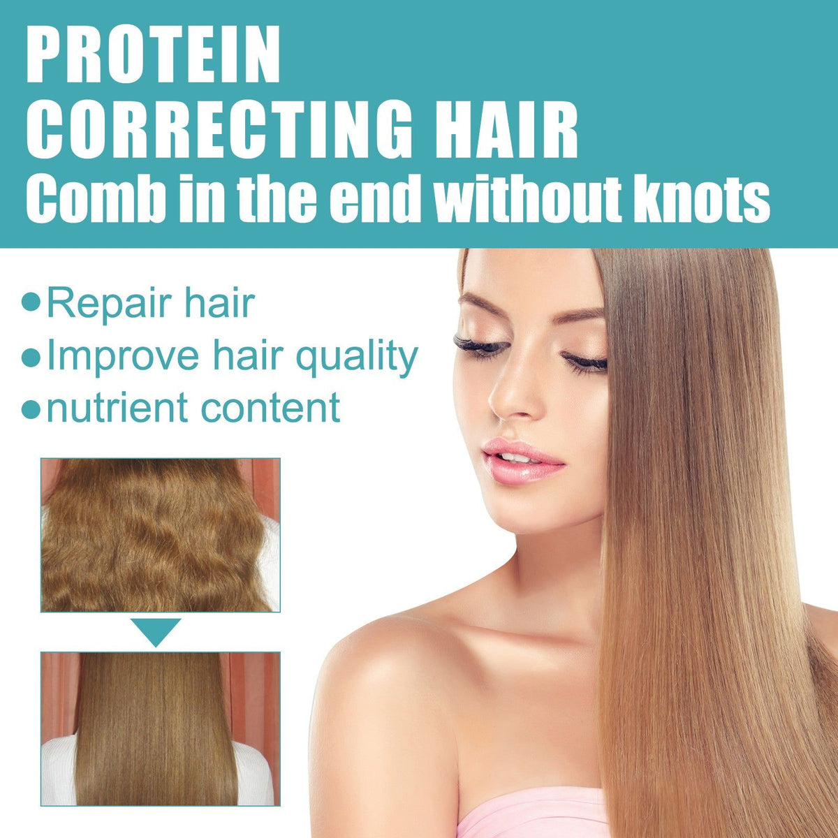 Hair Care, Collagen Repair, Nourishing Hair Straightening Cream, Smooth & Shine ,100ml