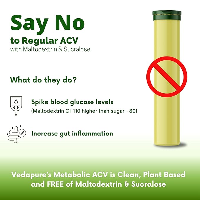 Vedapure Apple Cider Vinegar Green Apple 15 Tablets