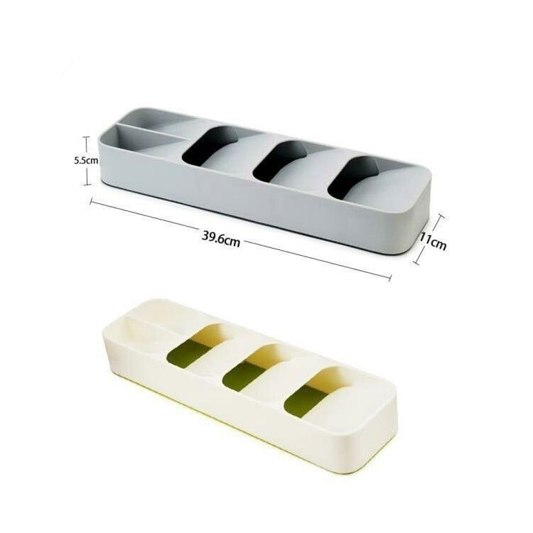 Cutlery Storage Box Tableware Organizer Kitchen Flatware Drawer Tray Forks Knives Storage Box