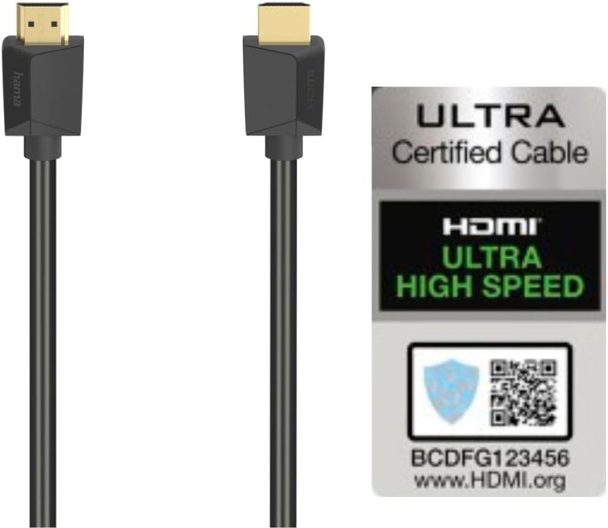 Hama 205241 Ultra High Speed HDMI™ Cable, Plug - Plug, 8K, 1.0 m