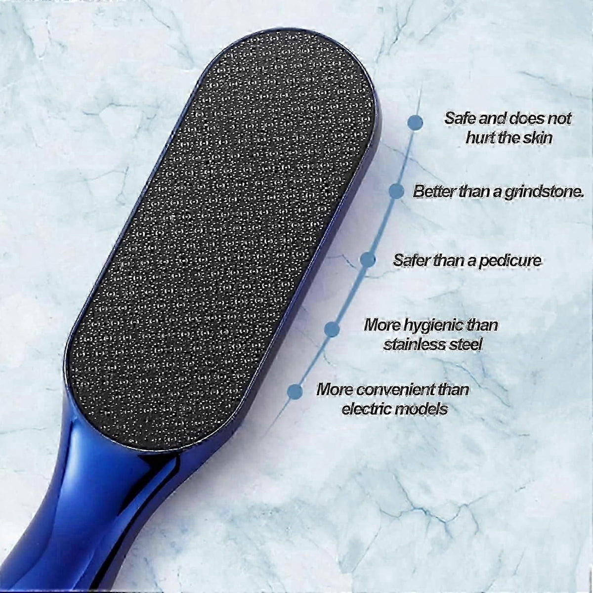 Nano Glass Foot File With Non Slip Handle for Pedicure Care
