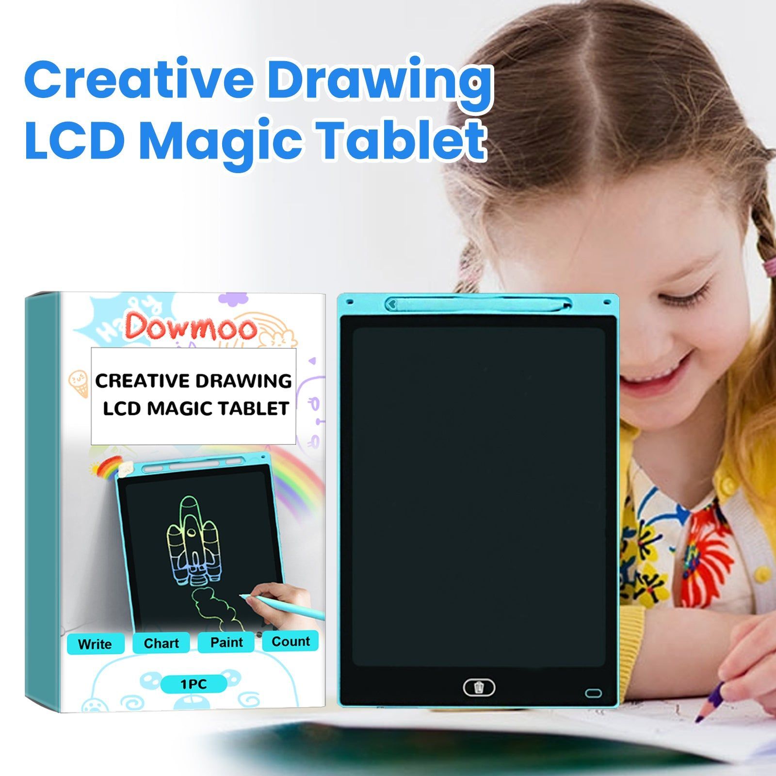 Creative Drawing LCD Writing Pad for Kids, STEM Toy, Art & Learning Gift ,1pcs