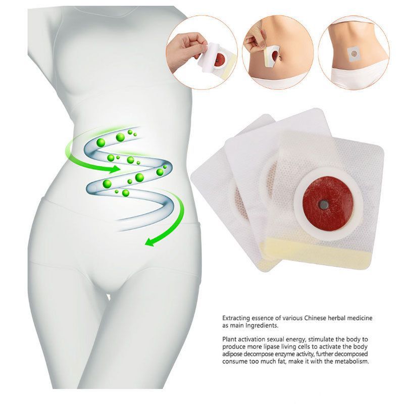 30pcs Weight Loss Slimming Patch Natural Ingredients Navel Stickers Fat Belly Burner For Beer Belly Bucket