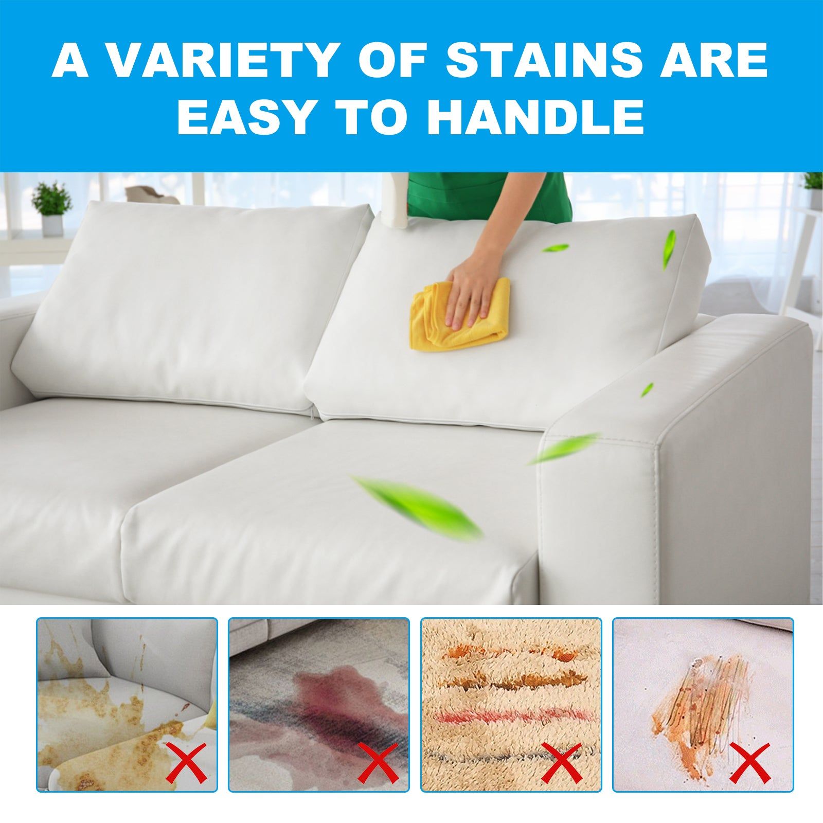 Deep Clean Fabric Cleaning Tablets, Eco-Friendly Sofa & Couch Stain Remover ,100g
