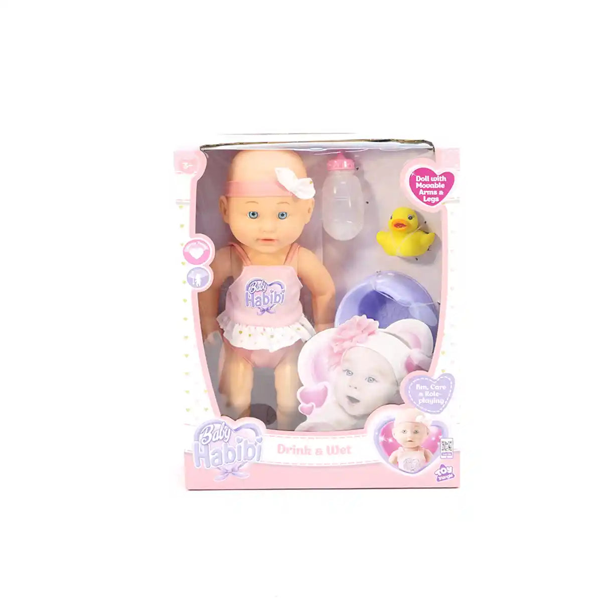 Baby Habibi Doll Drink &amp; Wet 14inch 3yrs+