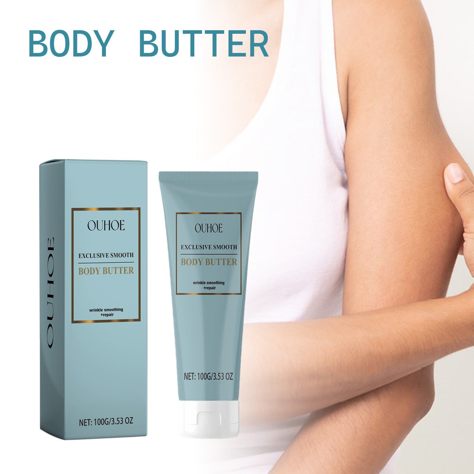 Body Butter for Cleanse Skin, Hydrate, Anti-Wrinkle, Smooth, Rejuvenate ,100g