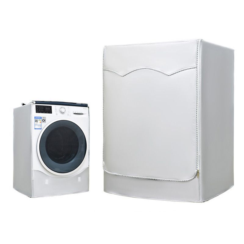 Roller Washing Machine Dust Cover Waterproof Sunscreen Silver Coated Oxford Cloth