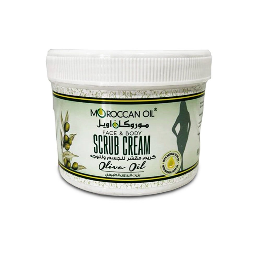 Moroccan Oil Face & Body Scrub Cream W/Olive, 500ml