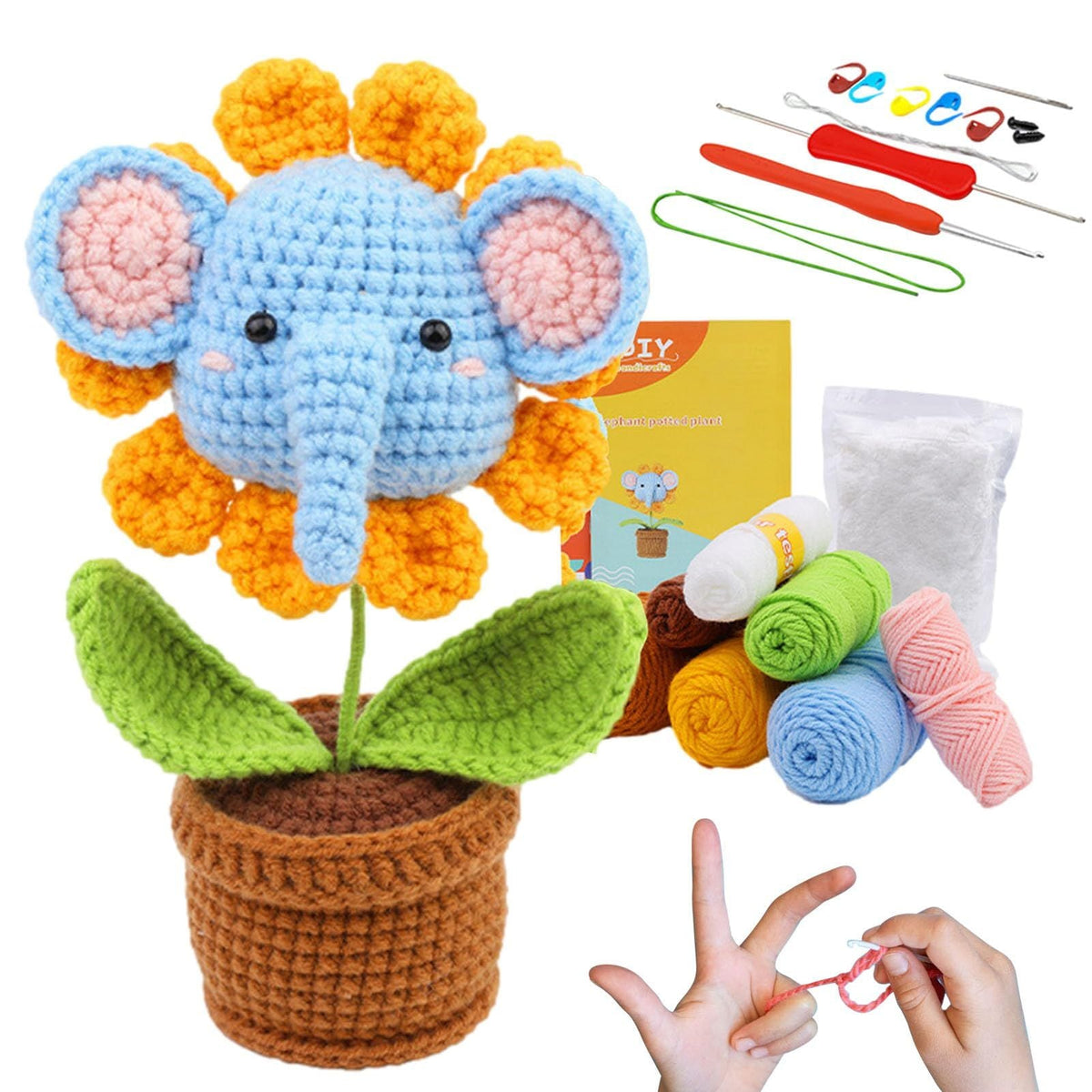 Crochetta Crochet Kit Diy Animal Crochet Kit Crochet Starter Kit For Beginners