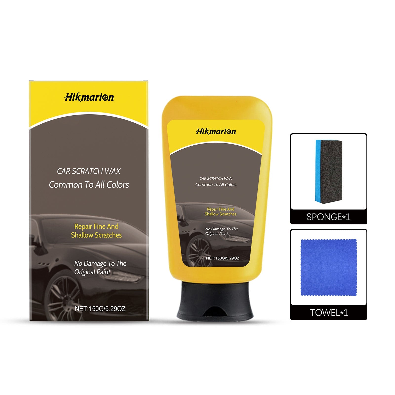Car Scratch Wax Nano-Coating, Automotive Supplies, Scratch Repair, Shine & Protect ,1 set