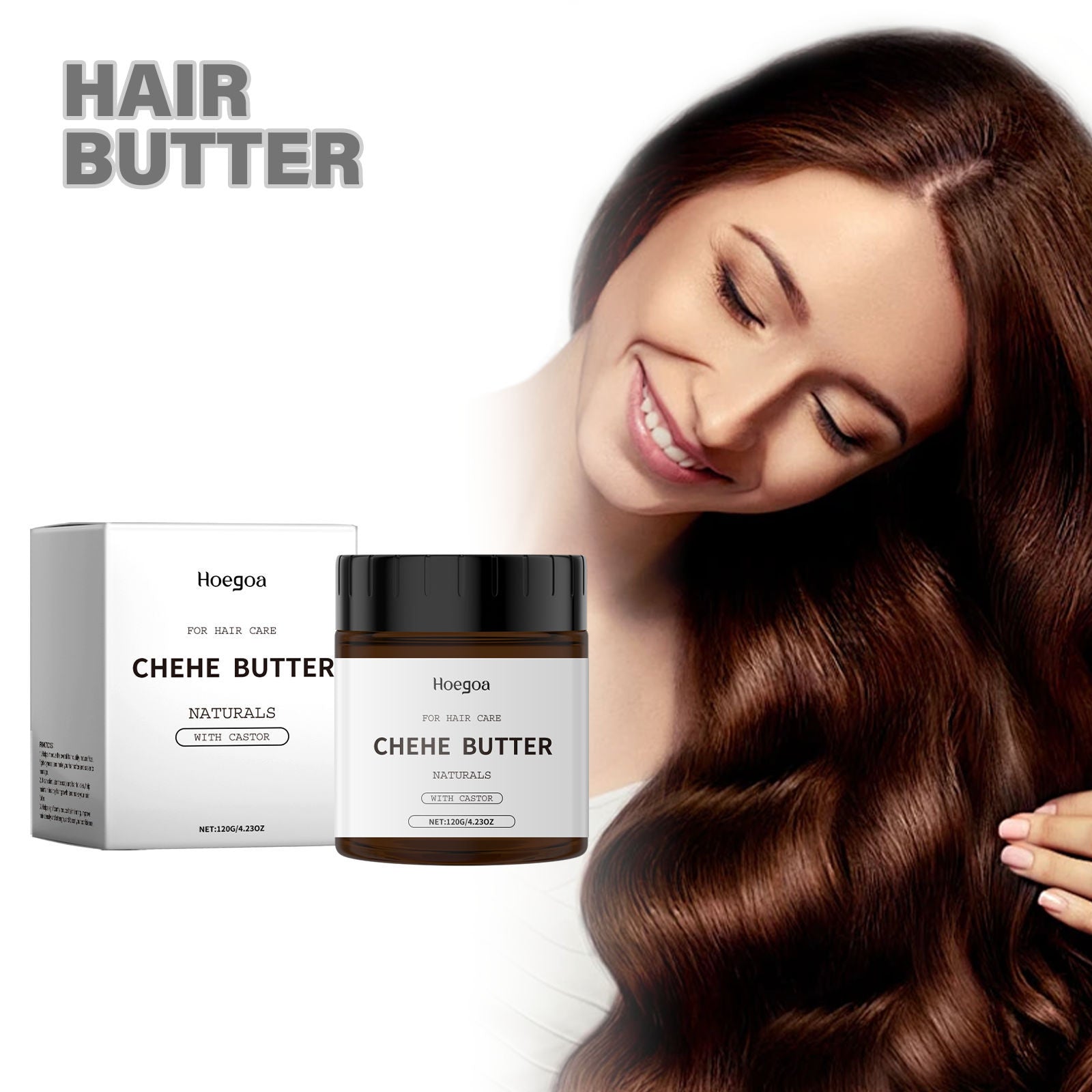 Castor Oil Hair Mask for Deep Nourishment, Hair Growth, Glossy, Fluffy Hair ,120g