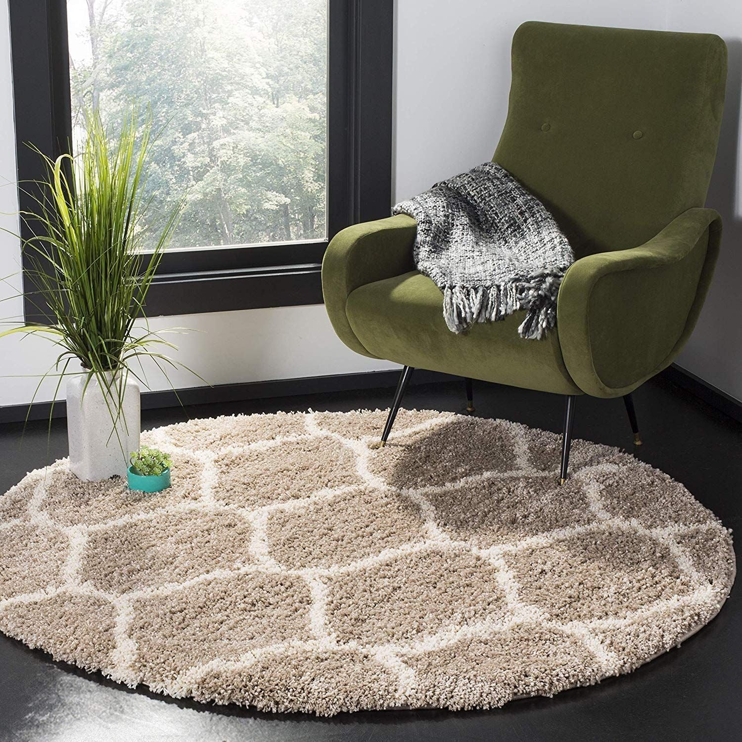 AIESY® Super Soft Anti-Slip Modern Shaggy Door Mat