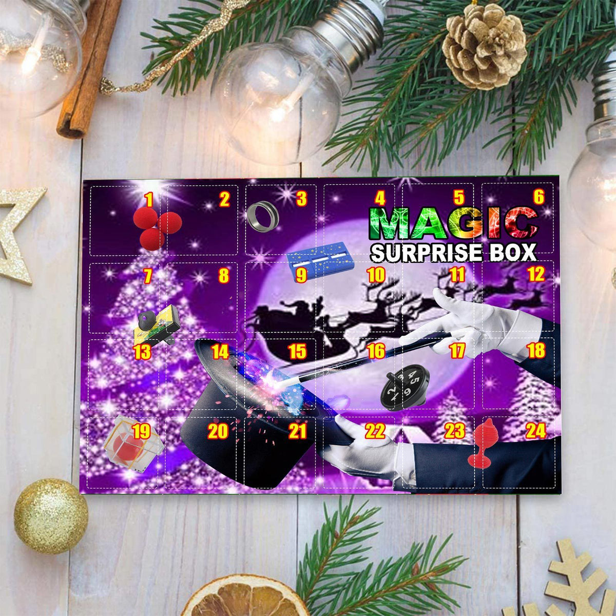 Christmas Advent Calendar Kids Magic Blind Box Xmas Countdown Surprises Fidget Toy