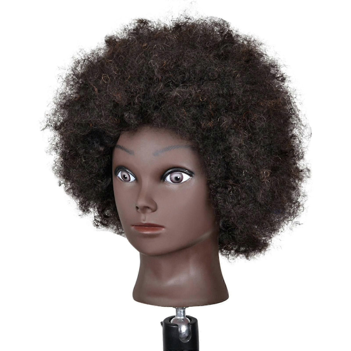 African American Mannequin Head With Real Hair for Styling