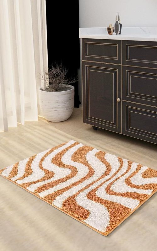 AIESY® Beautiful Microfiber Non Slip Bath Mat for Bathroom