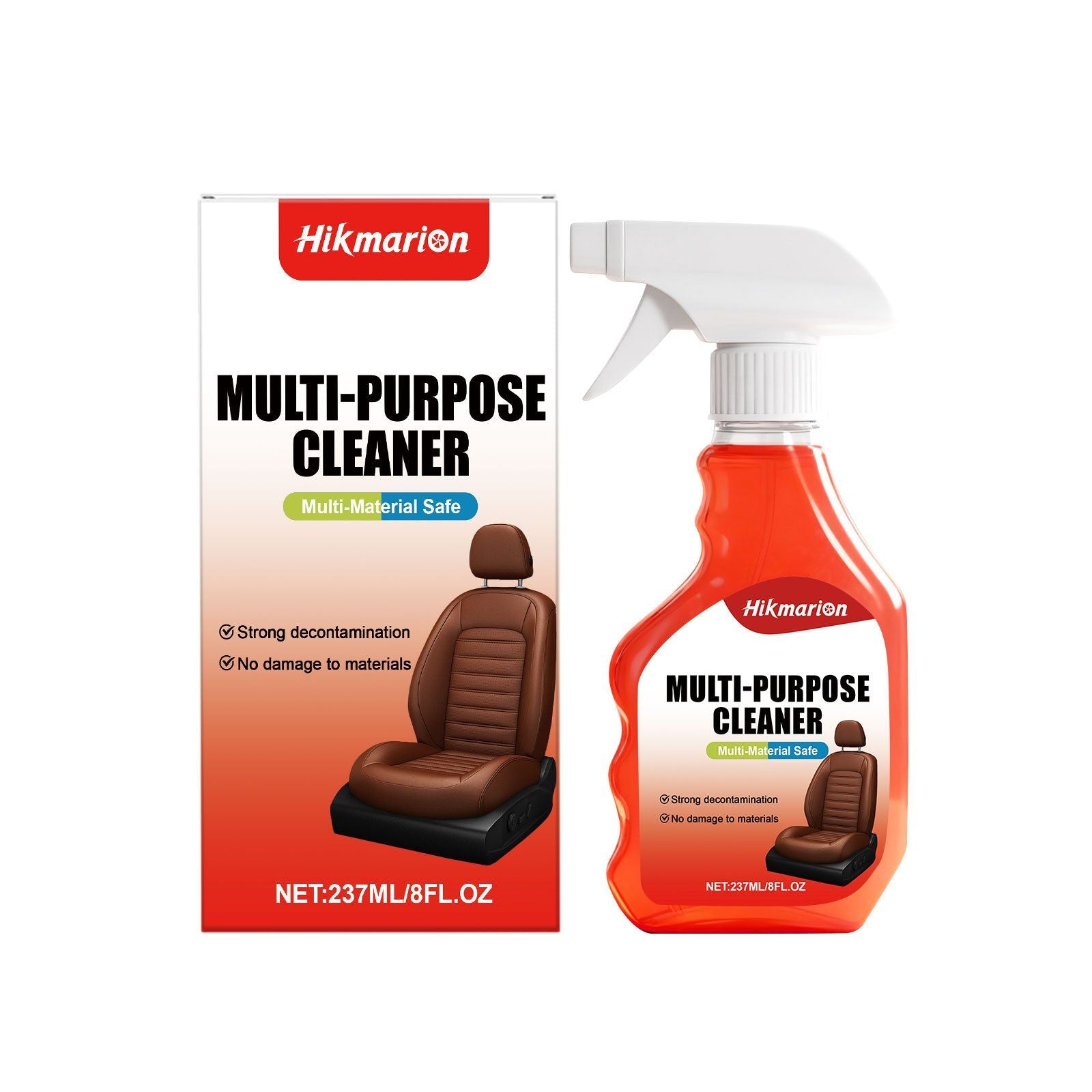 Car Interior Cleaning Spray, No Wash Needed, Odor Removal, Easy Stain Wipe ,237ml/box