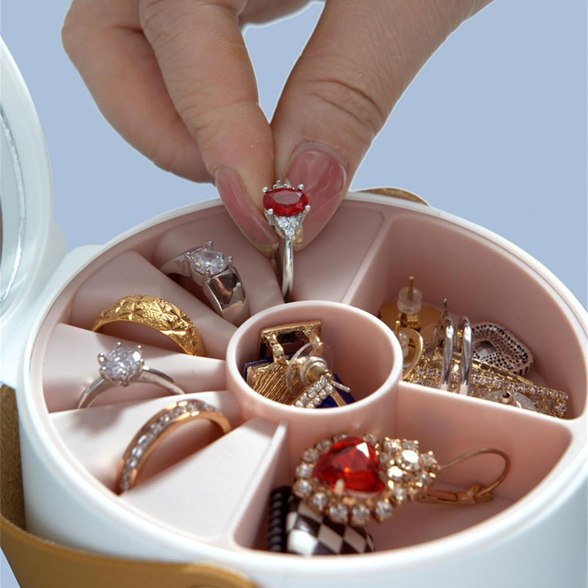 Jewelry Box Organizers Stylish Double Layers Jewelry Holder For Accessories