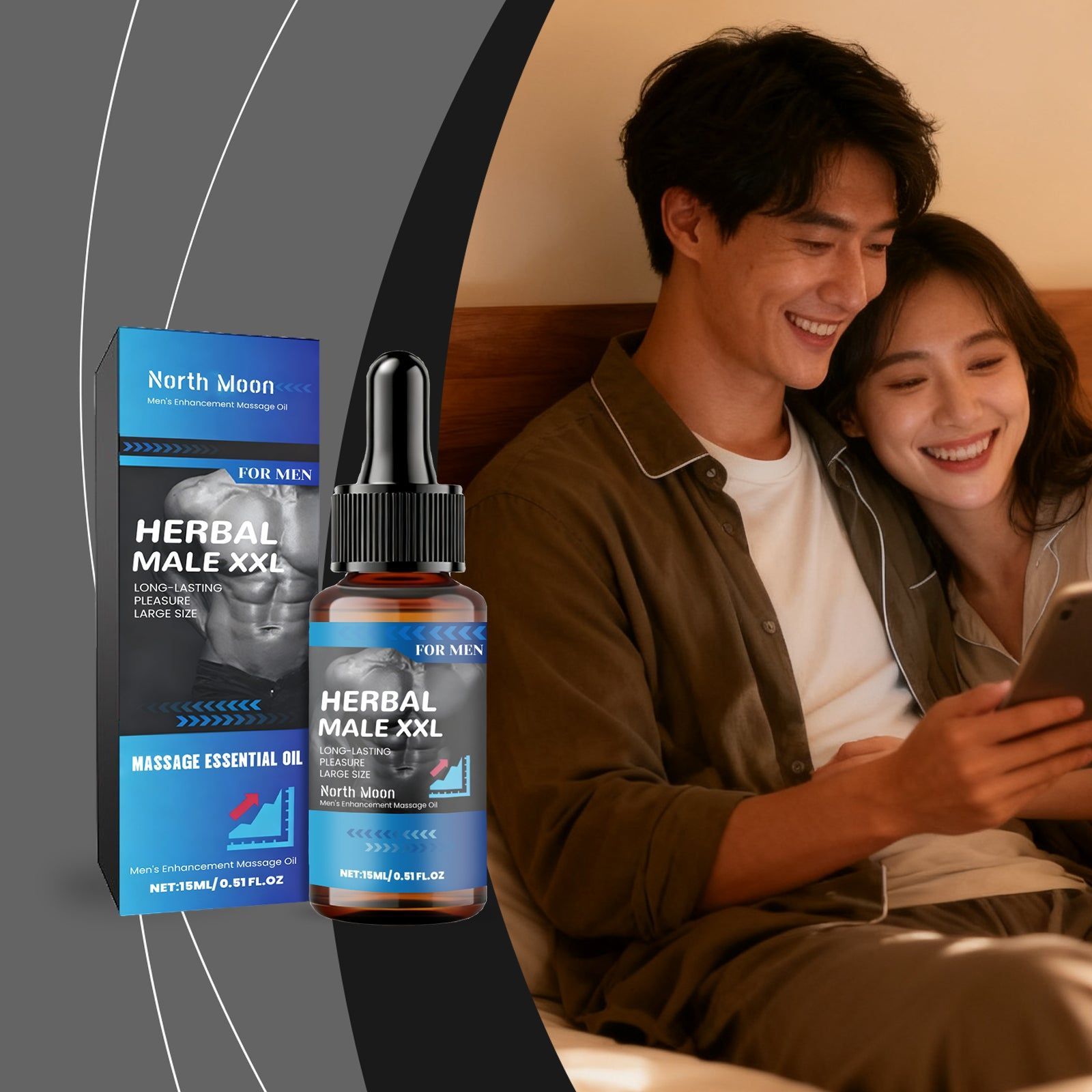 Male Care Essential Oil, Gentle Moisturizer for Intimate Wellness ,15ml
