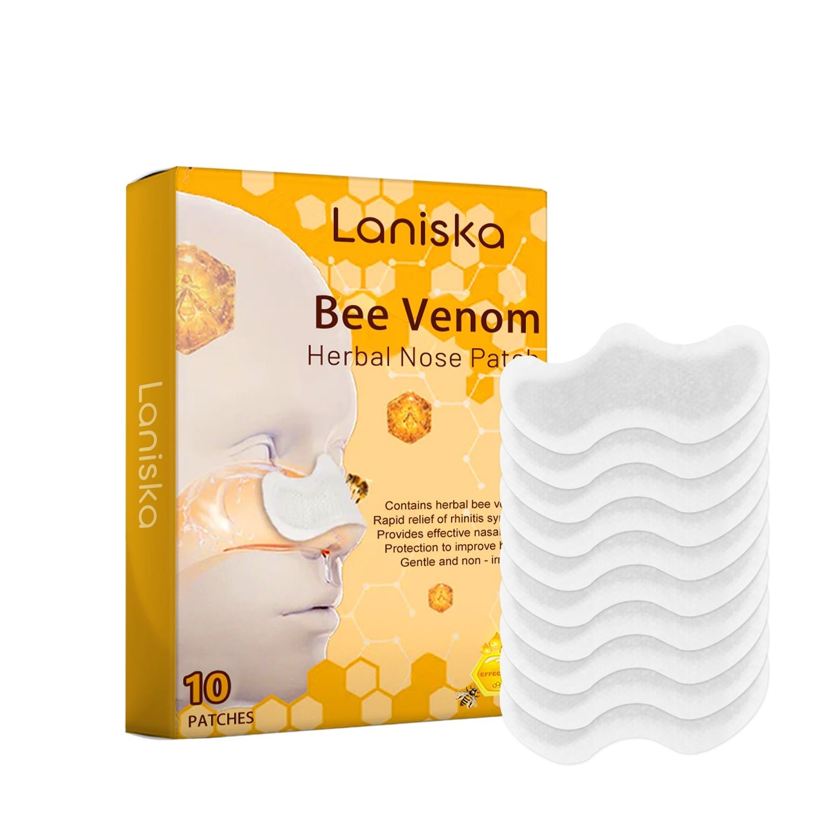 Bee Venom Nasal Patch, Relieve Nasal Congestion, Natural Relief, Daily Comfort ,10pcs