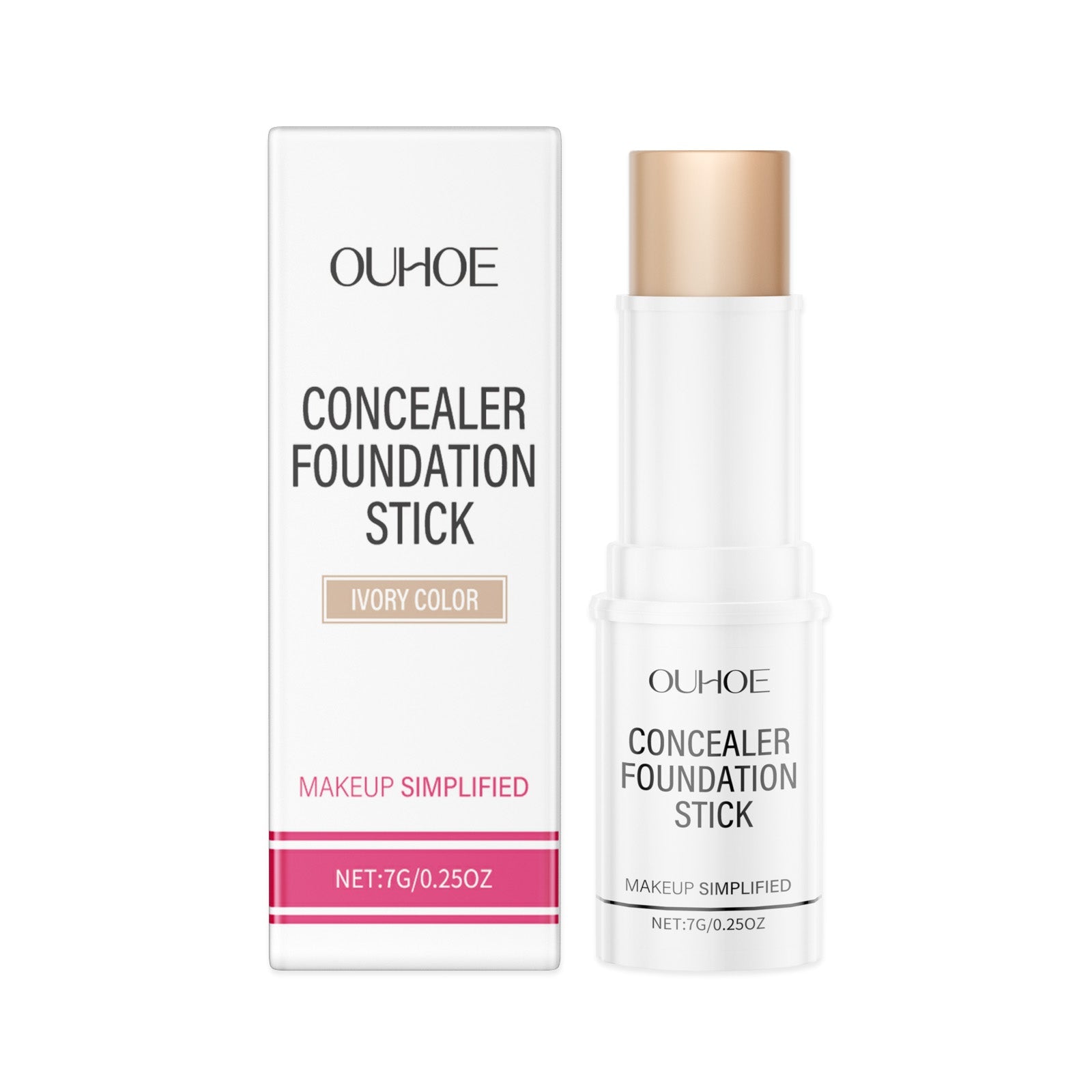 Create Flawless Look with Ivory White Stick Concealer Foundation, Hydrating, Long-Lasting ,7g