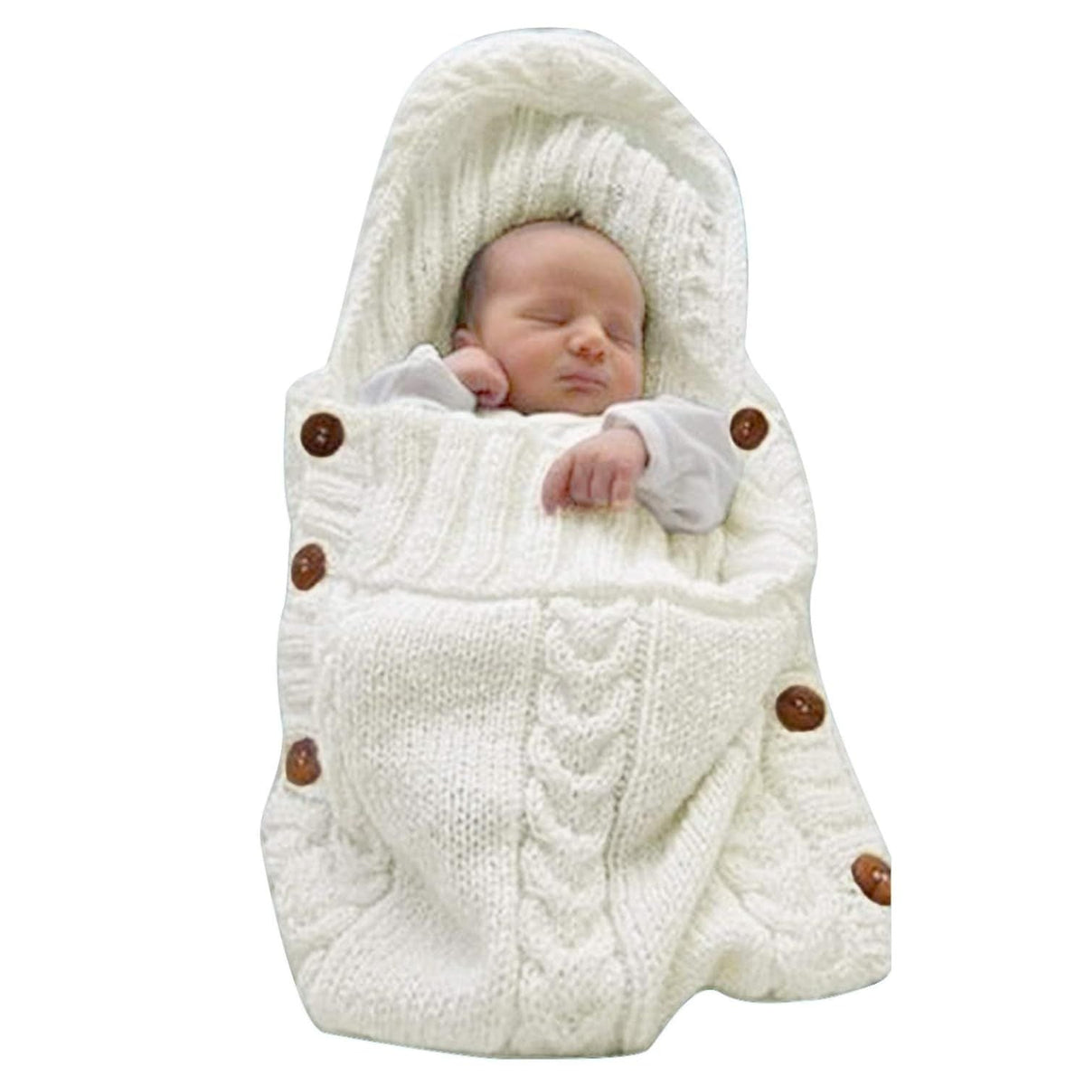 Symphony Wire Newborn Baby Wrap Swaddle Blanket Kids Wool Knit Swaddle Kids Sleeping Bag
