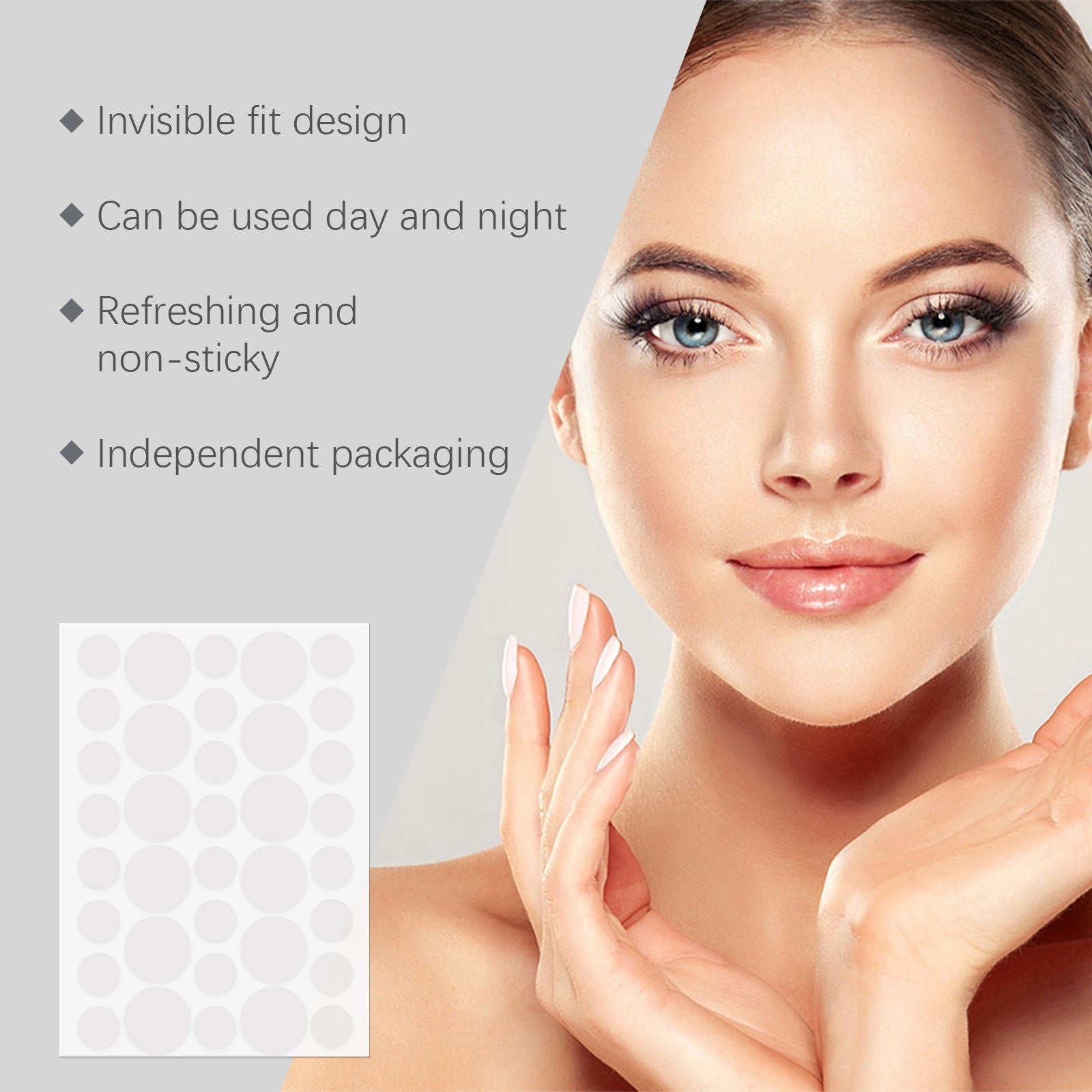 Clear Waterproof Acne Patch, Skin Concealer, Hydrogel Spot Treatment for Fast Healing ,36pcs