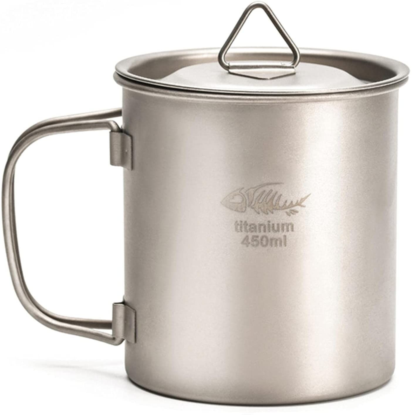 Outdoor Camping Mug Titanium Water Cup Picnic Fishing Accessory Travel Tableware
