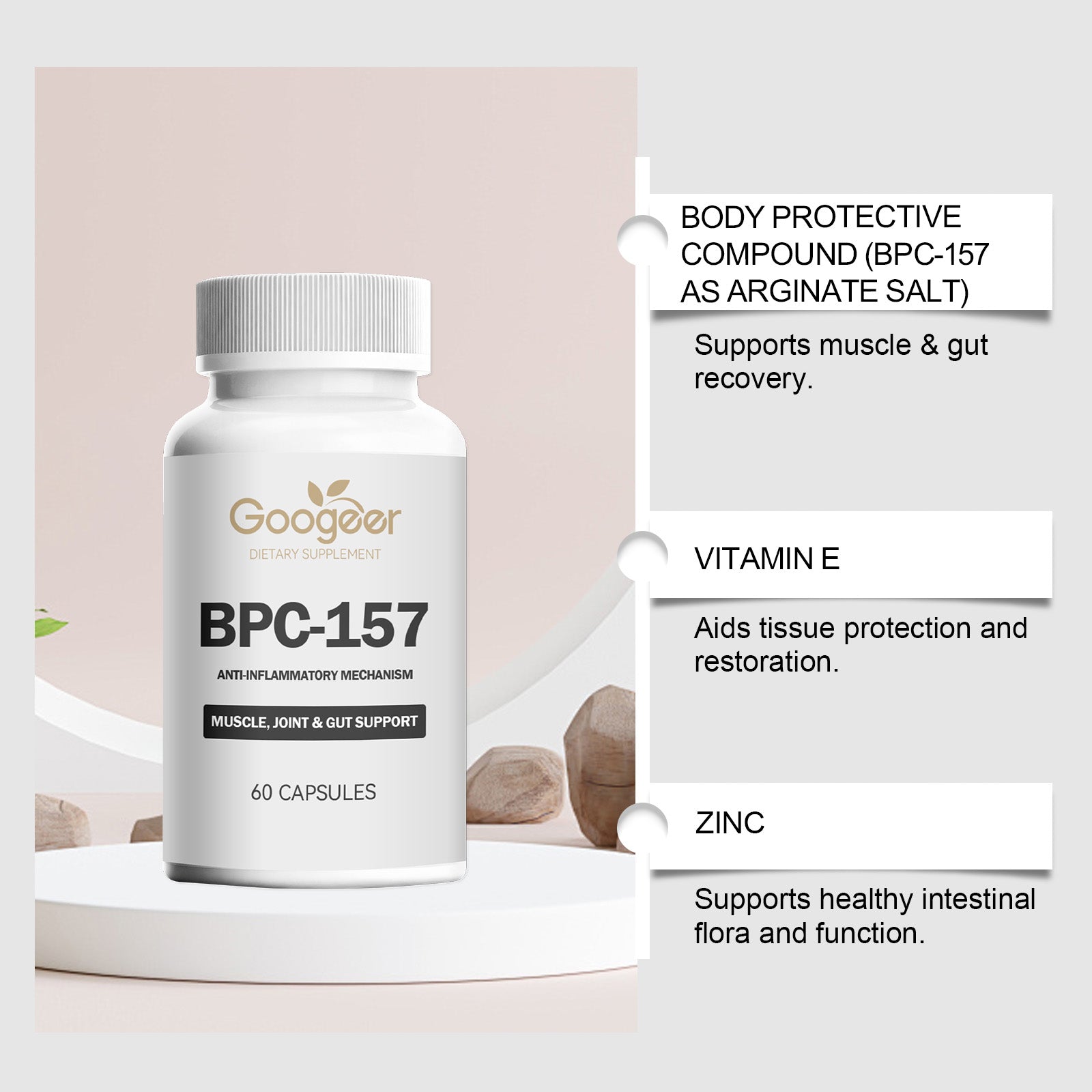 Boost Your Body Care, Support Joints, Gut, and Muscle Recovery Naturally ,60 capsules