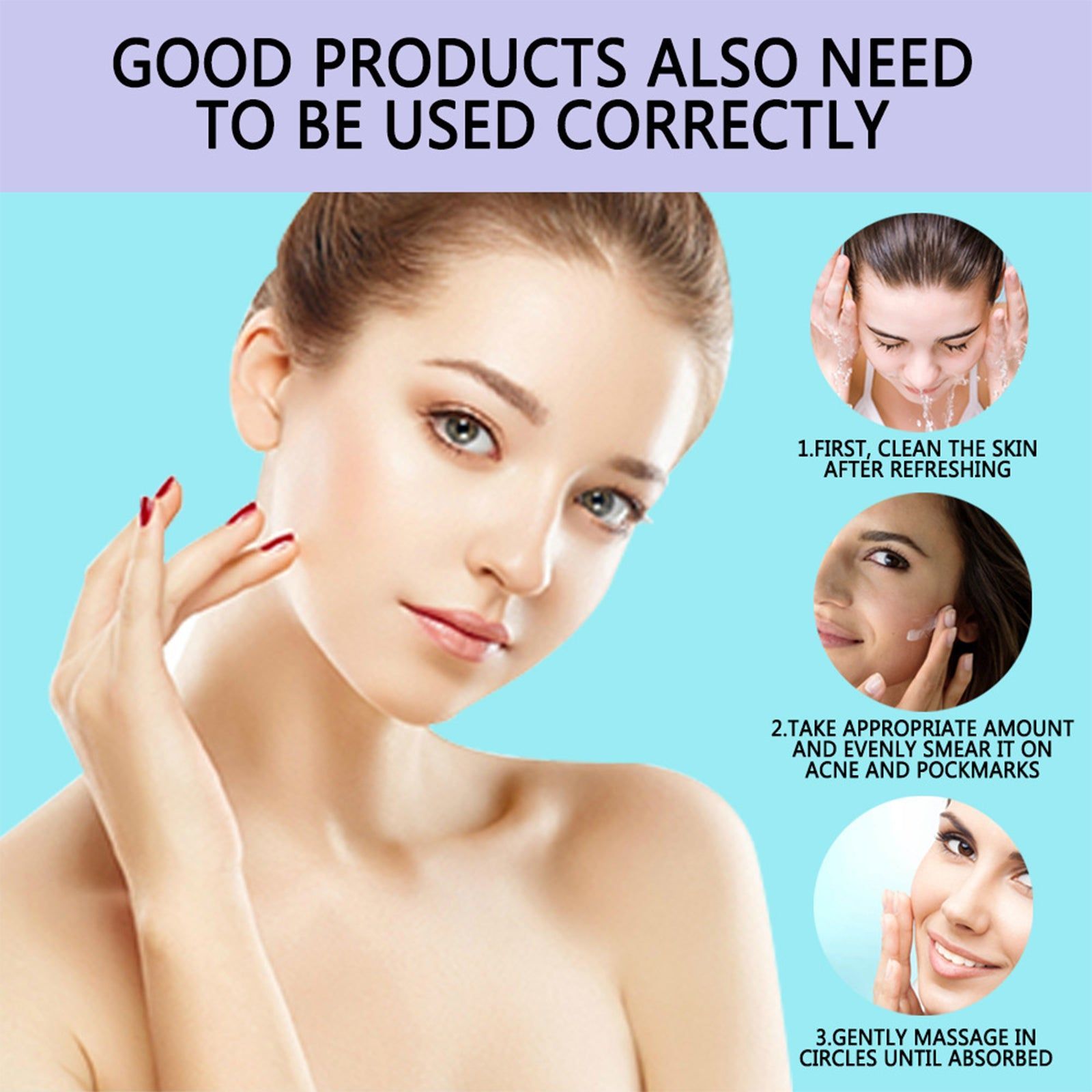 Reduce Acne Marks Fast, Hydrating Spot Cream for Clear Skin, Gentle & Effective ,30g