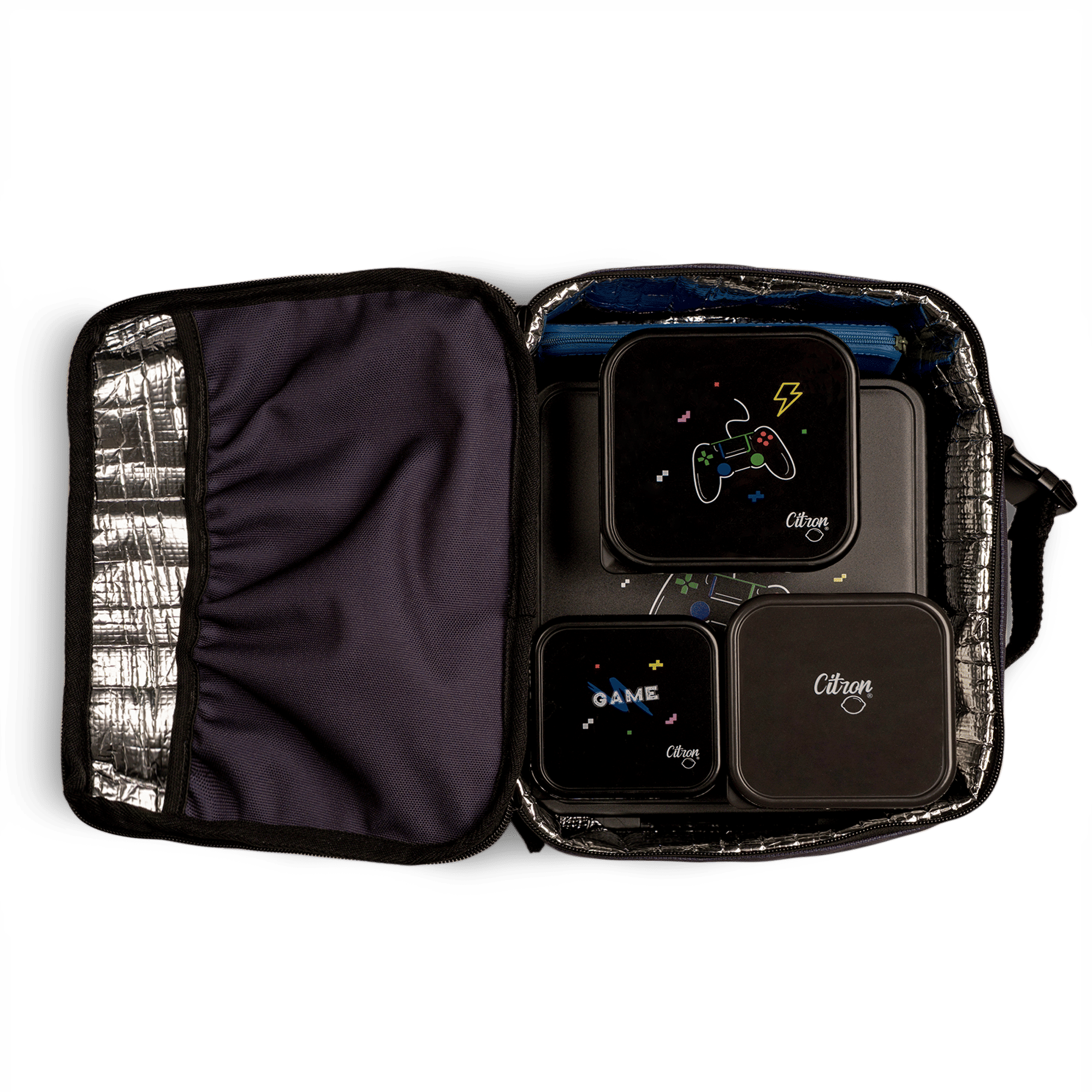 Citron Insulated Square Lunch Bag - Gaming