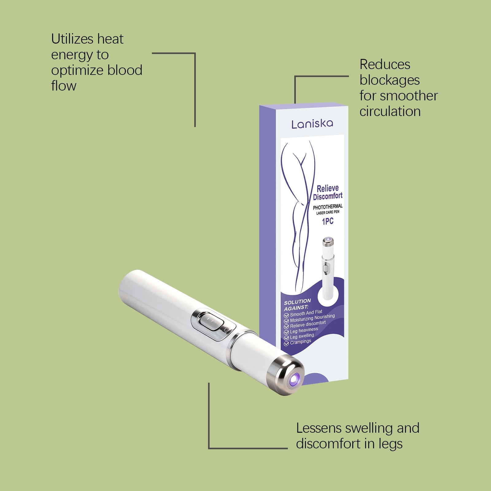 Revitalize Your Legs with Leg Care Pen, Pain Relief, Varicose Vein Reduction ,1pcs