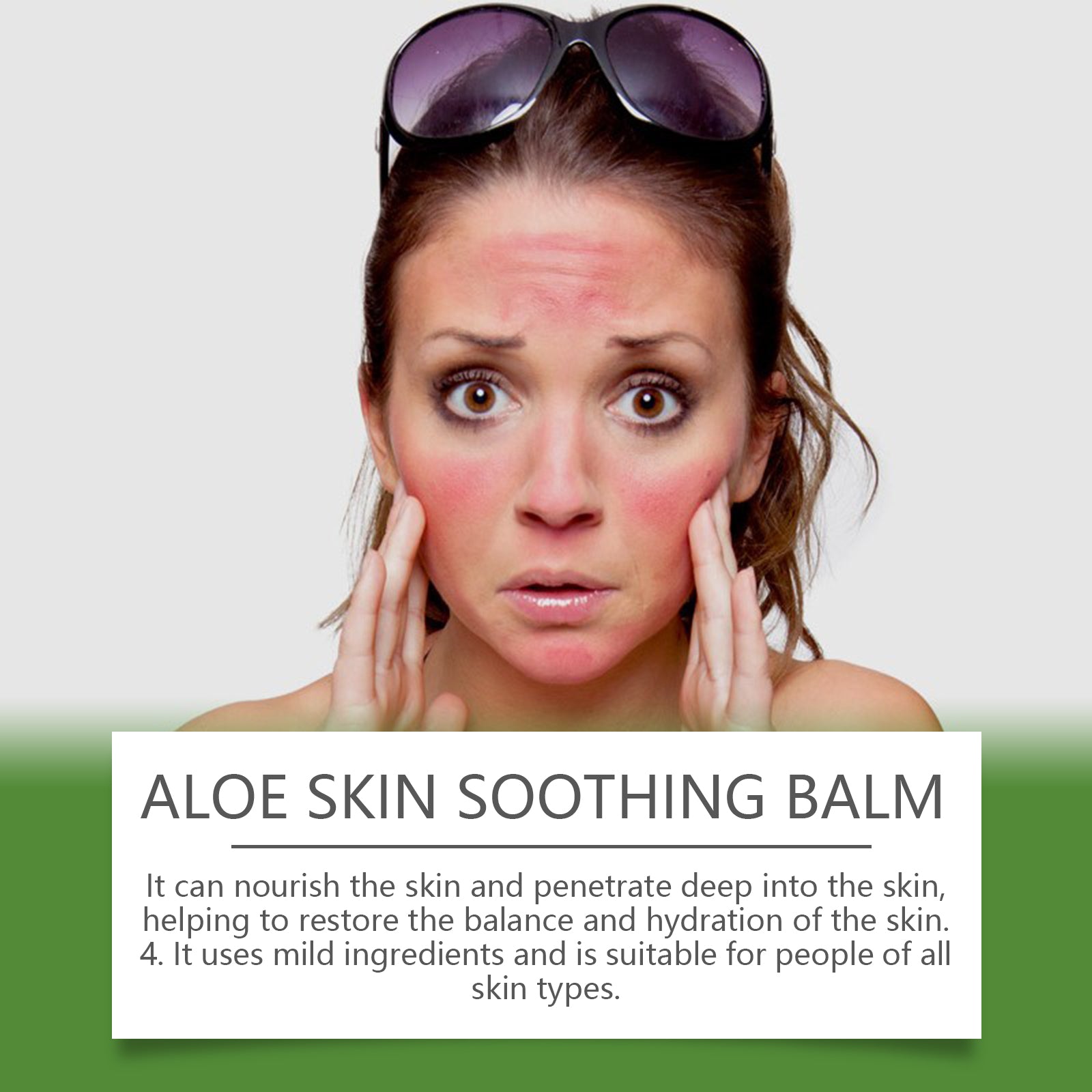 Aloe Vera Moisturizer, Portable Skin Care Bar for Hydrating, Soothing, and Repairing Sunburned Skin ,15g