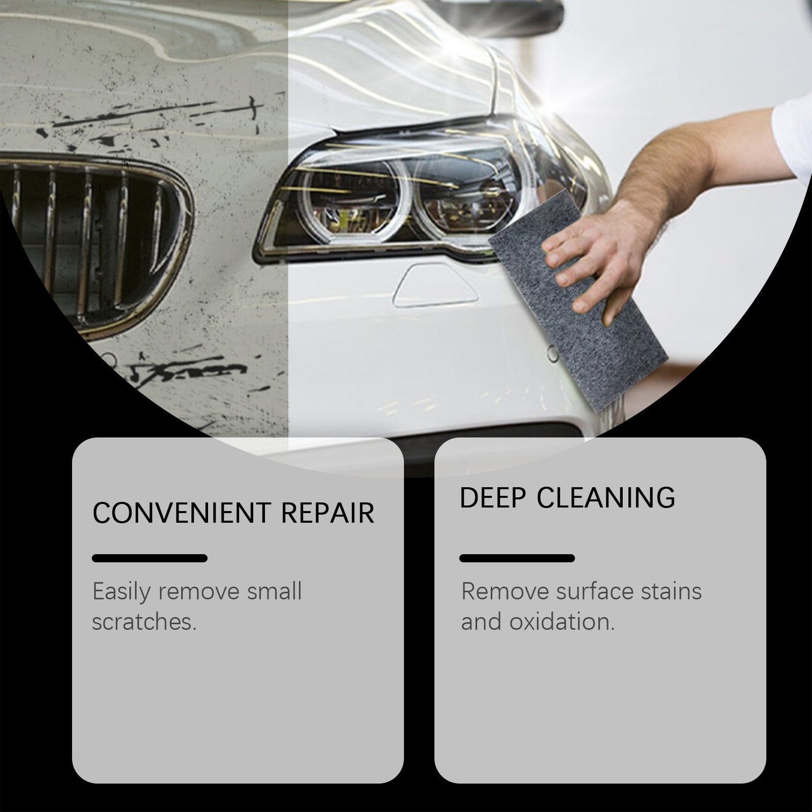 Car Scratch Repair Kit, Nano Technology, Easy Fix for Small Scratches, Car Paint & Headlights ,1set