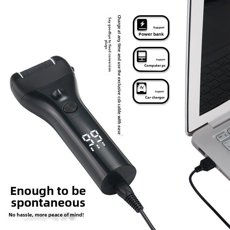 USB Rechargeable Electric Foot Callus Remover Home White