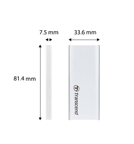 Transcend TS1TESD260C، 1 تيرابايت، SSD خارجي، ESD260C، USB 3.1 Gen2، TypeC