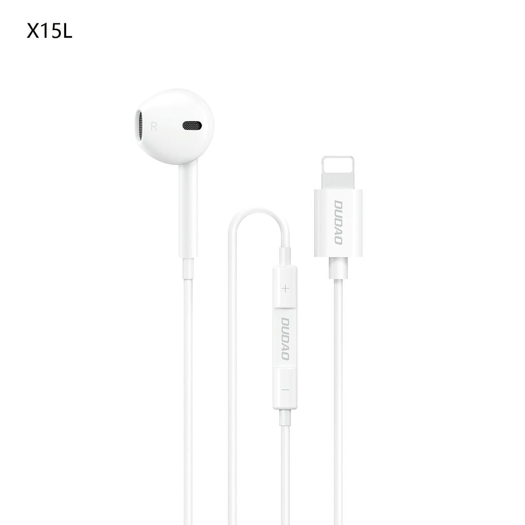 DUDAO X15L-W In-Ear Single Side Earphone Lightning, 1.2m, White