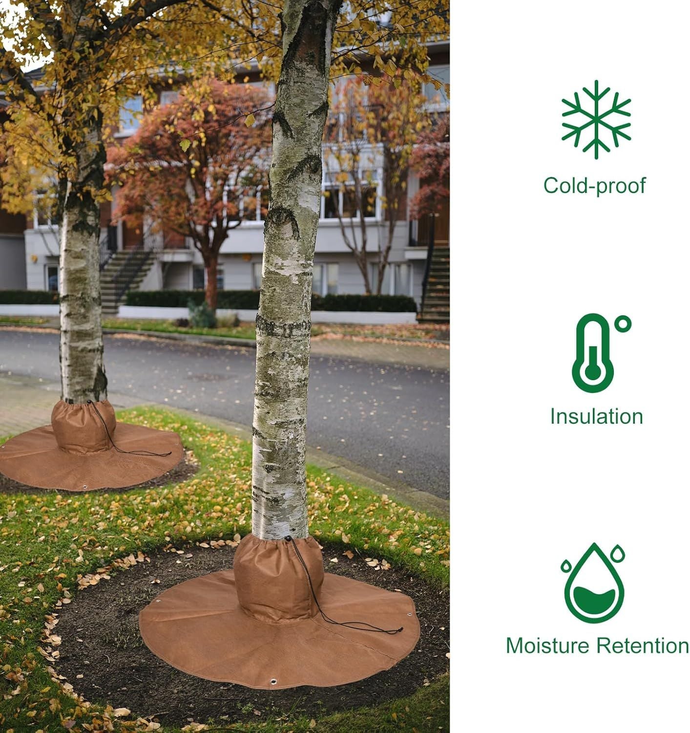 Plant Covers Freeze Protection,Winter Frost Covers for Plants Root Protection