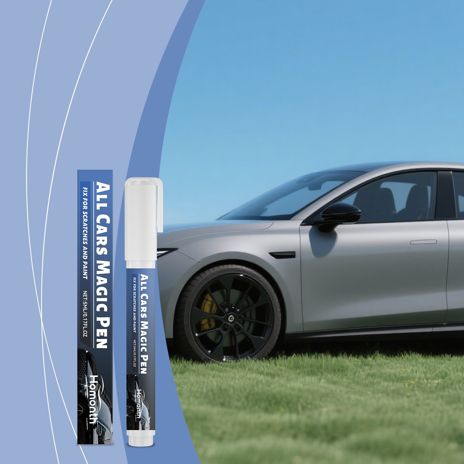 Car Care Scratch Repair Pen, Easy Touch-Up, Quick Fix for Minor Car Scratches ,5ml