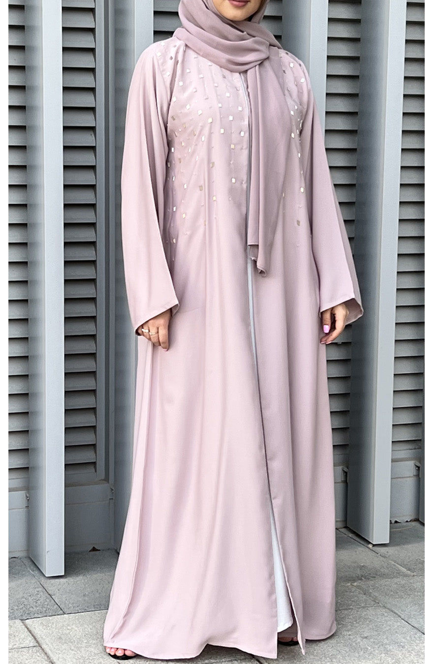 MOiSTREET Pink Korean Nada Abaya