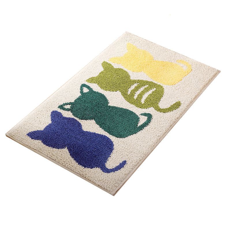 Bathroom Absorbent Carpet Home Rubber Anti-Slip Door Carpet for Entrance Doormat