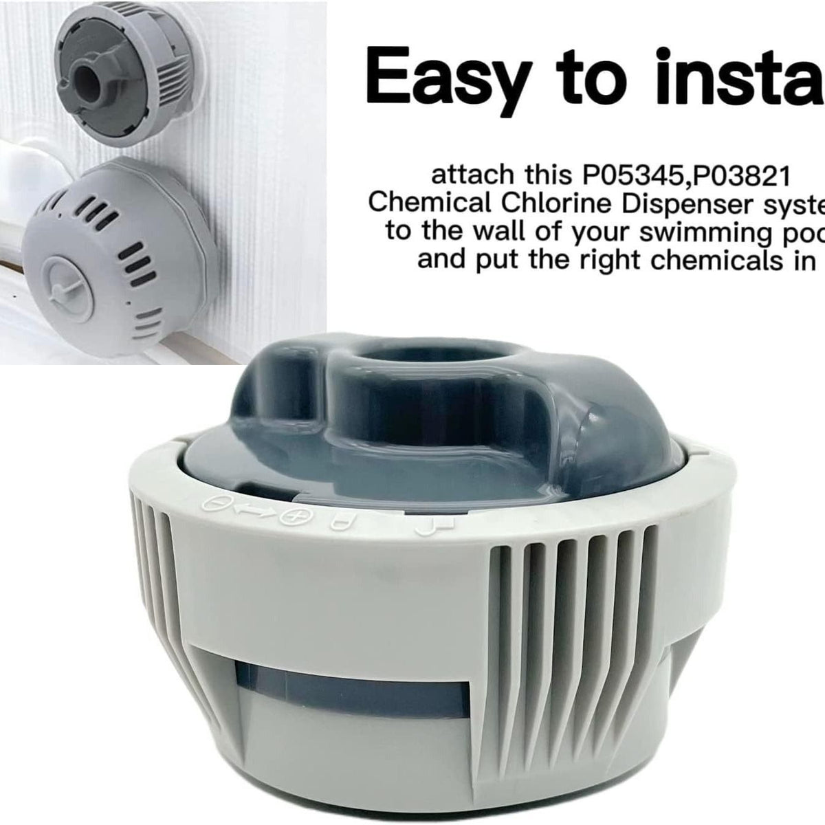 Chemical Chlorine Dispenser for Jacuzzi Spa Compatible with P05345 P03821 Spare Accessories