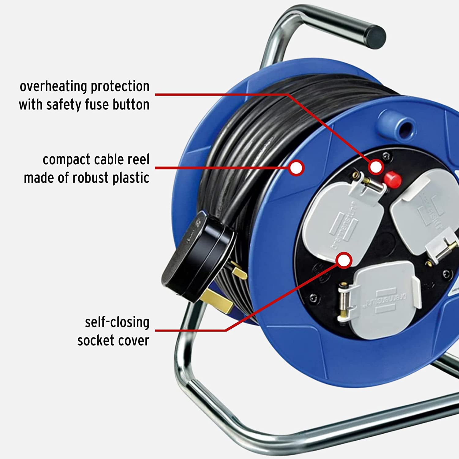 BRENNENSTUHL 1078187900 CABLE REEL 15M BLUE