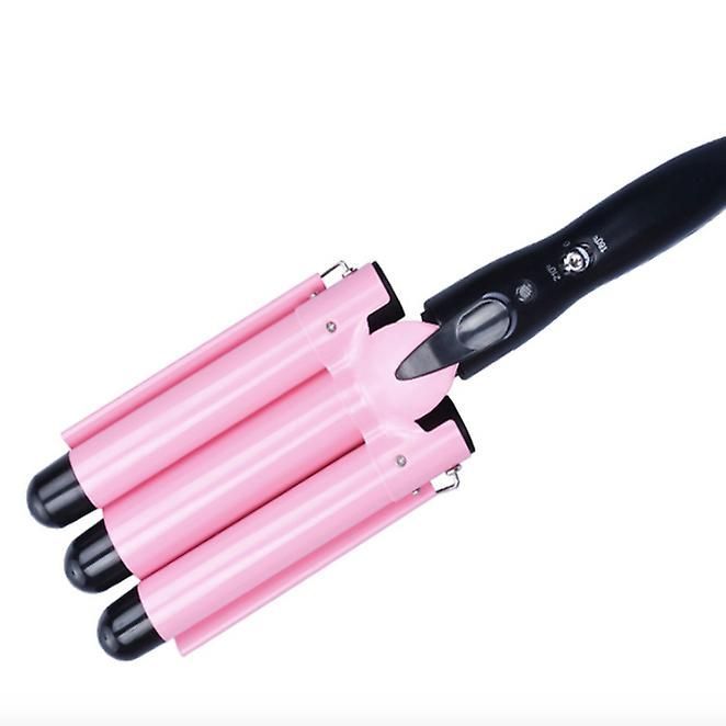 Triple Ceramic Curling Iron,Barrel Wand With Adjustable Temperature