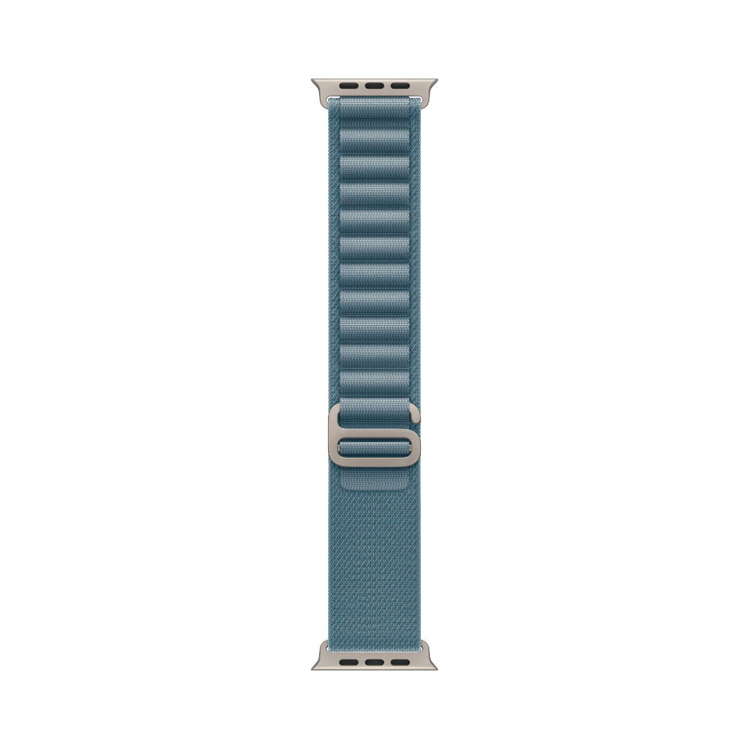 Apple Watch Ultra 3 GPS + Cellular 49mm Natural Titanium Case with Light Blue Alpine Loop, Medium