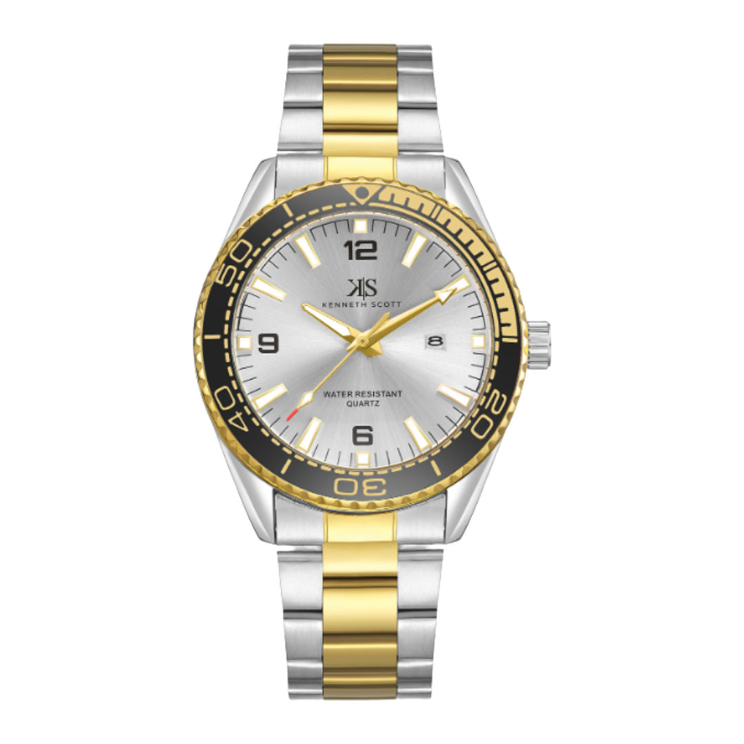 Kenneth Scott Men’s Analog Round Dial Watch, K23024 Series