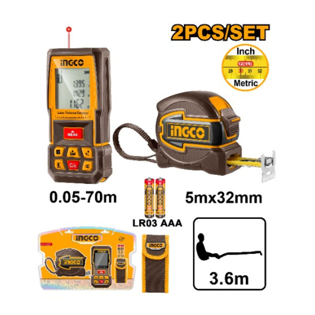 Ingco Laser Distance Detector with Measuring Range