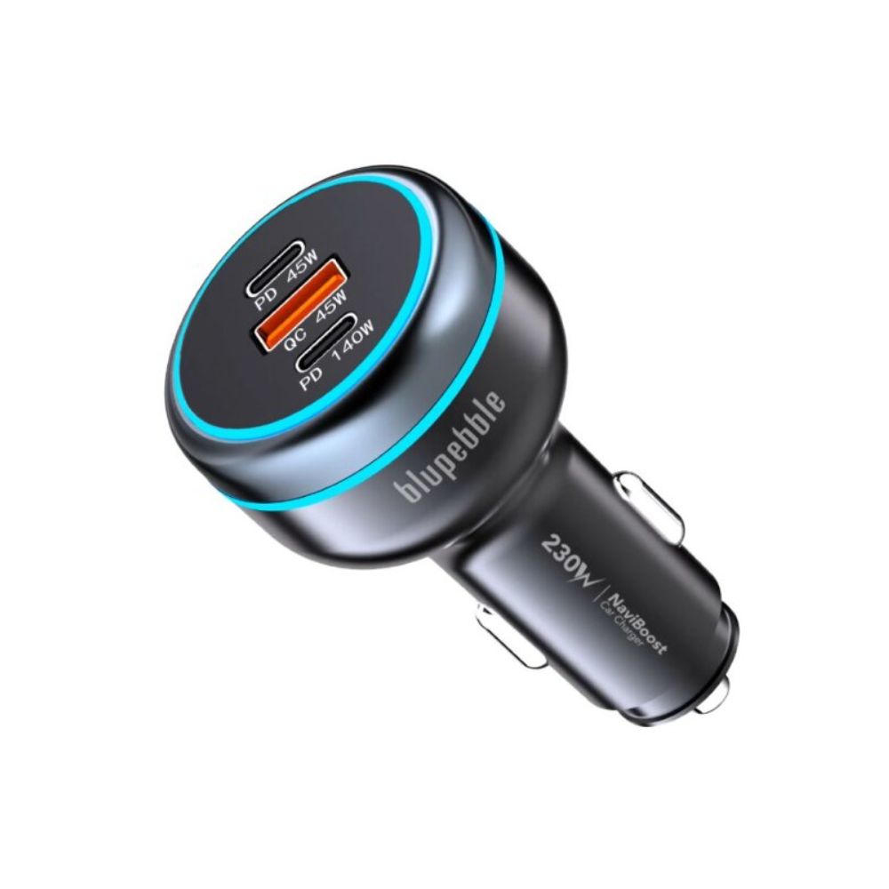 Blupebble Naviboost Pd 230W Car Charger Gray